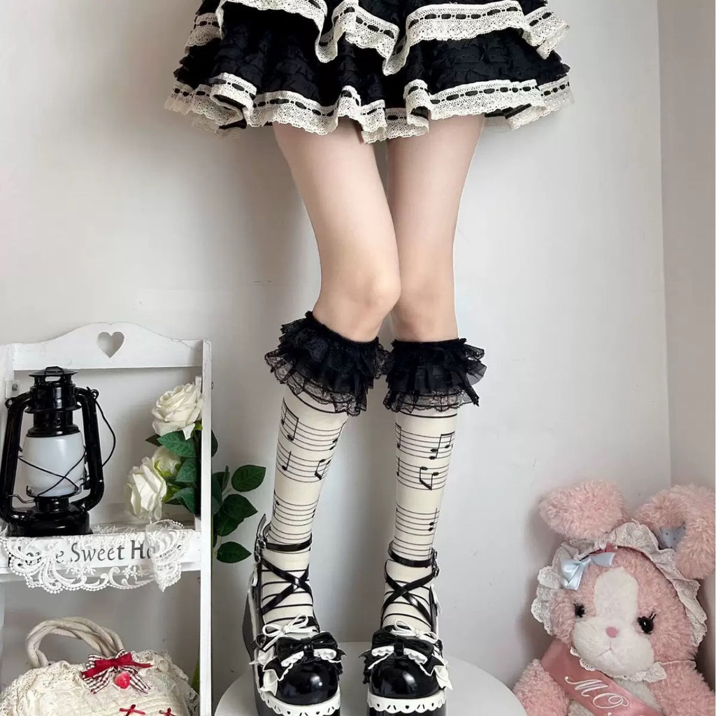 Cute soft long socks for girls