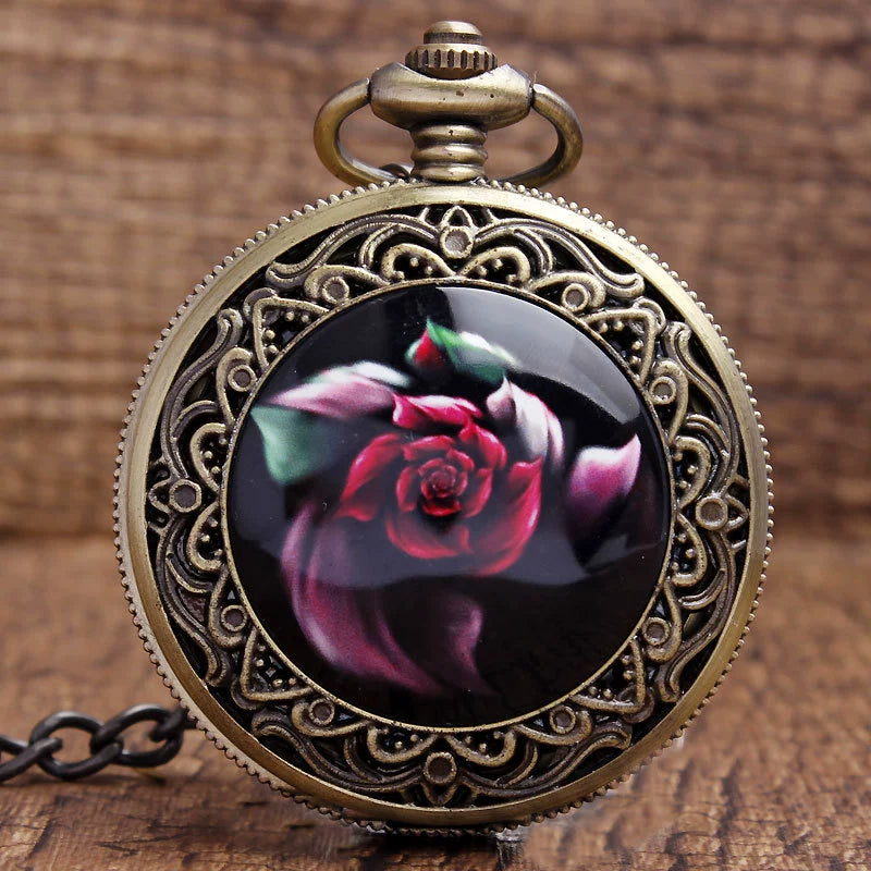 Classical Retro Plus-taille Skull Montre de poche en céramique