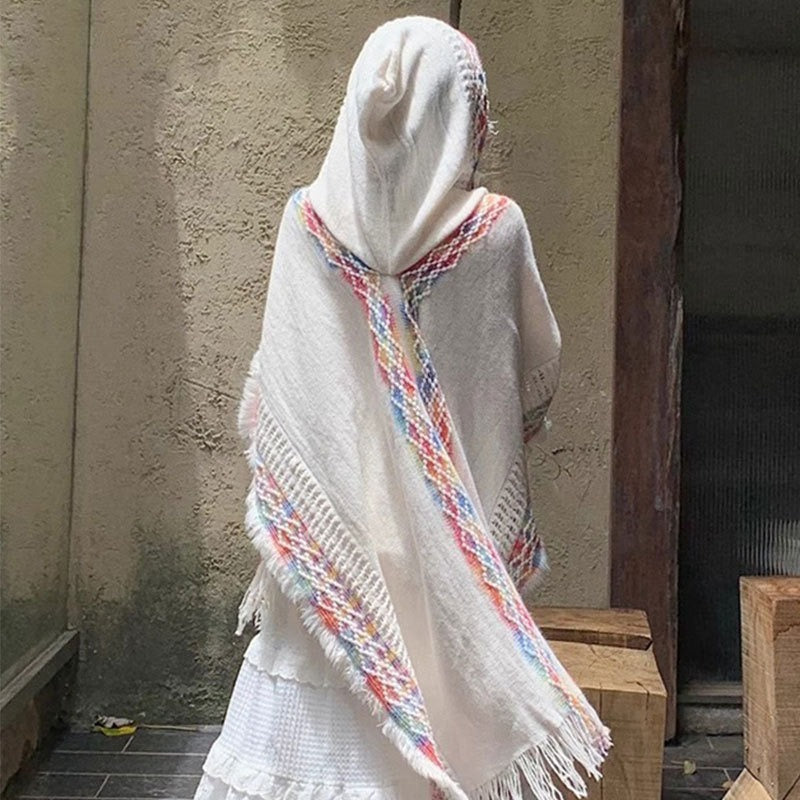 Vêtements d'extérieur pour femmes de style ethnique Cloak Forest