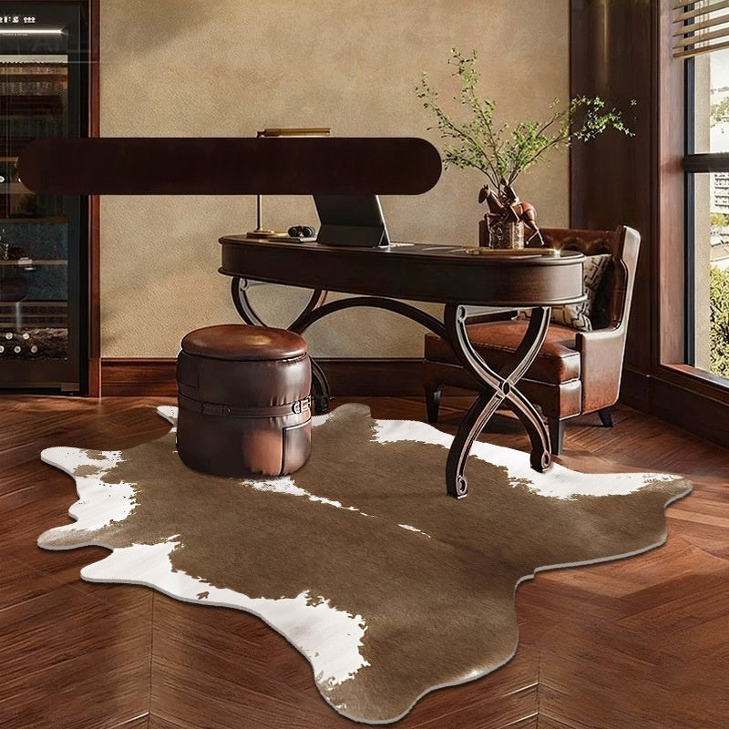 Motif de peau animale Soft Living Room Non Slip Rug