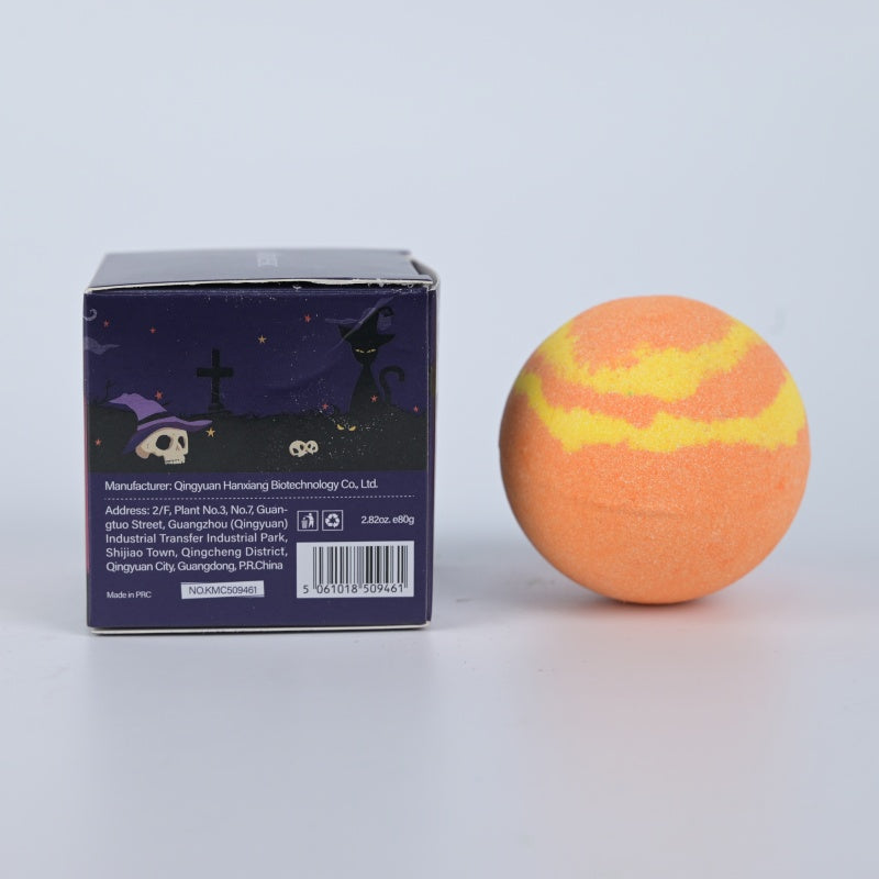 Bombe de bain en citrouille