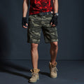Pantalons d'été mi-longueur Trendy Brand Loose-fit Hommes Camouflage vert pour l'été