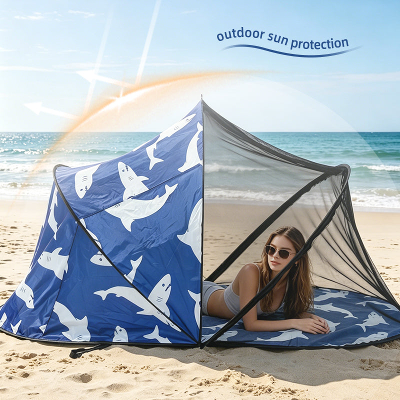 Tente de filet pour pique-niques et déjeuners de plage