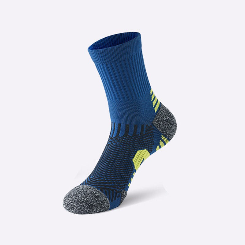Chaussettes de basketball pour hommes Longueur mi-calf avec une semelle en tissu Terry