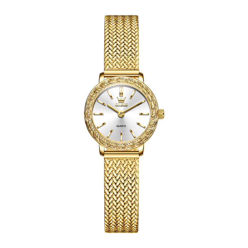 Vintage Fashion Square Quartz Montre avec Strass
