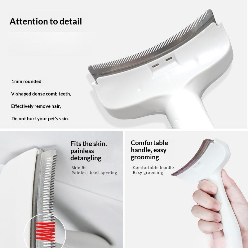 Outil d'affinage de la fourrure de chat Brosse à déchiquetage à double usage pour chats