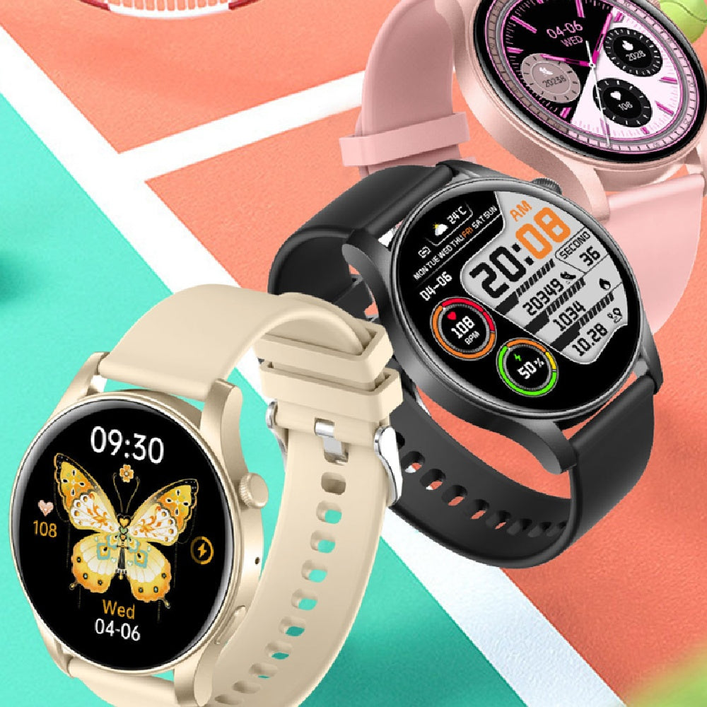 Surveillance de la fréquence cardiaque de l'appel Bluetooth Smartwatch