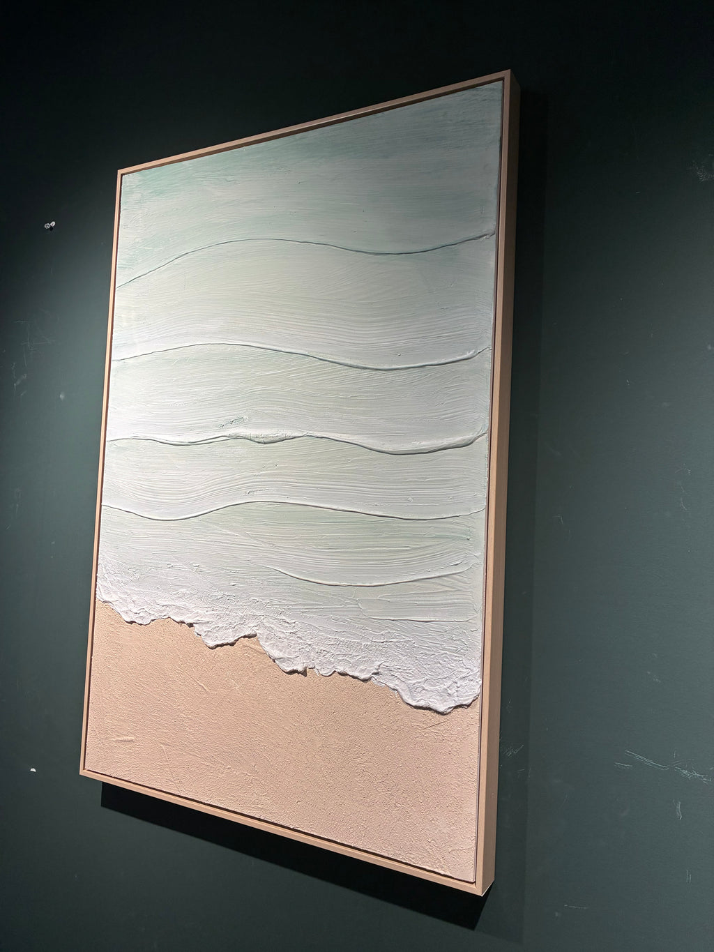 24x36 framed Coastal Beach Wall Art