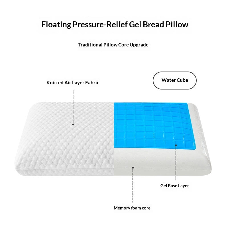 Oreiller de refroidissement d'été Mousse mémoire unique Gel Oreiller Core