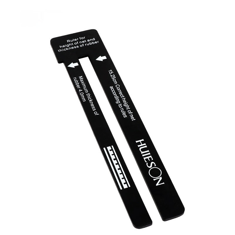 Règle standard pour mesurer la hauteur et les dimensions du filet de tennis de table