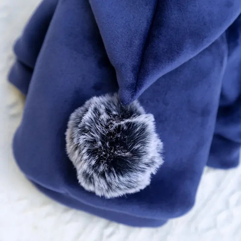 Animaux de compagnie Cat Vêtements Fleece Hairball à capuche Veste Hiver Kitty Petits chiens moyens Chats
