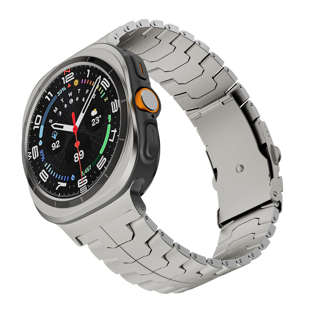 Simple Casual Pure Titanium Bracelet solide en métal