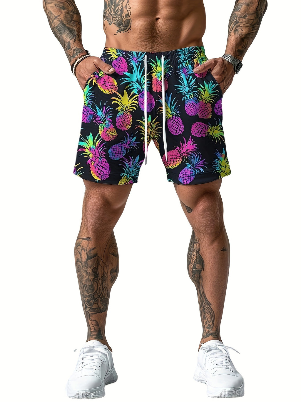Short homme occasionnel respirant