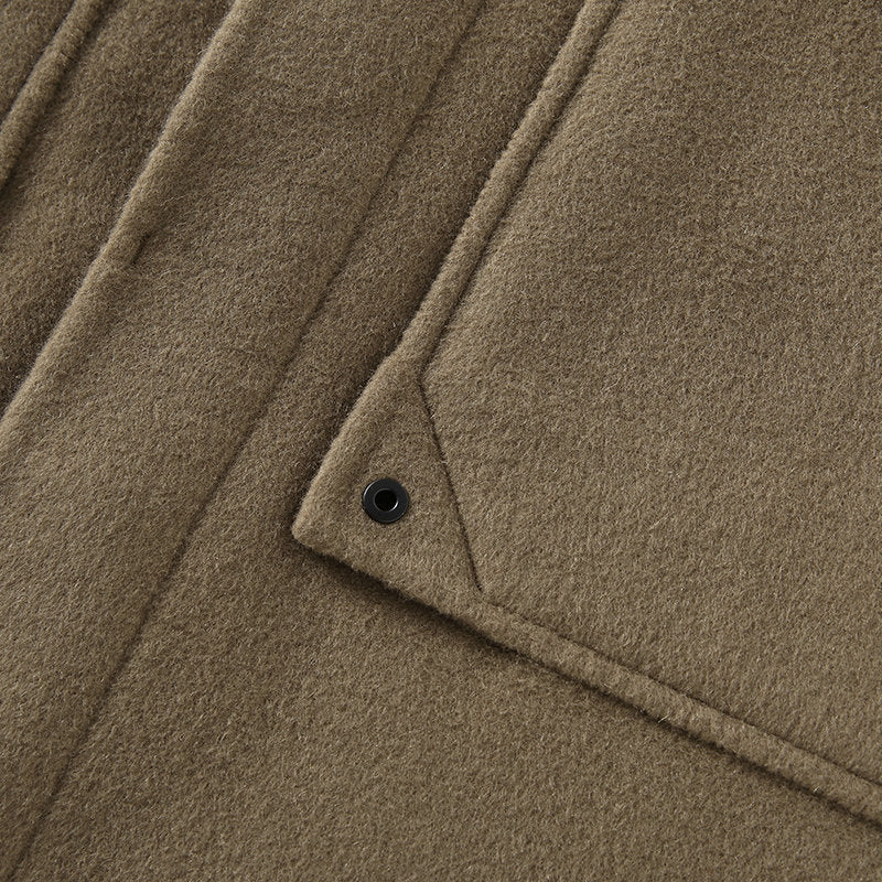 Manteau de tranchée Chemise de style laine Surpoilnon cashmere