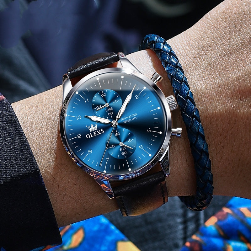 Multifunctional Waterproof Luminous Men's Watch