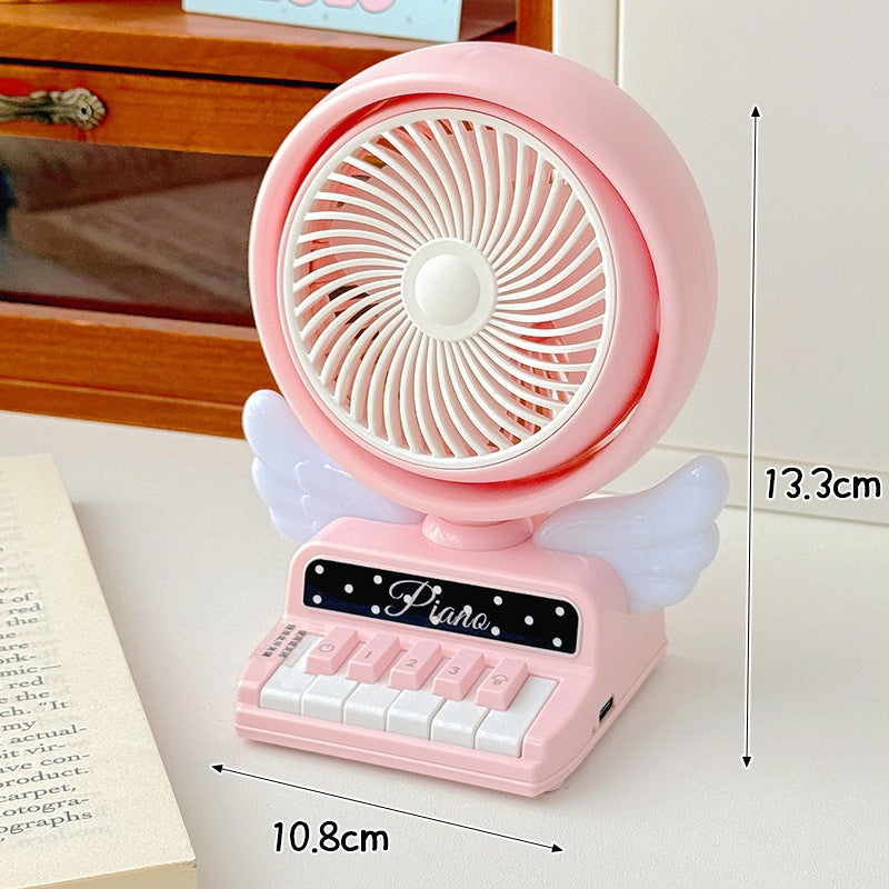 Mini ventilateur de lumière de nuit pour piano