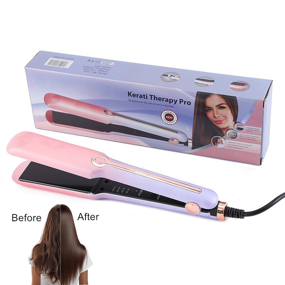 Redresseur de cheveux Curler 3in1 Salon Styling négatif Céramique plat Hairstyling Must Pr