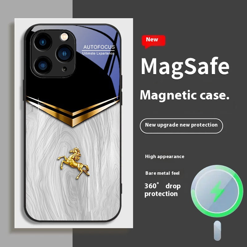 Cas de téléphone verre magnétique avancé gagner un succès instantané