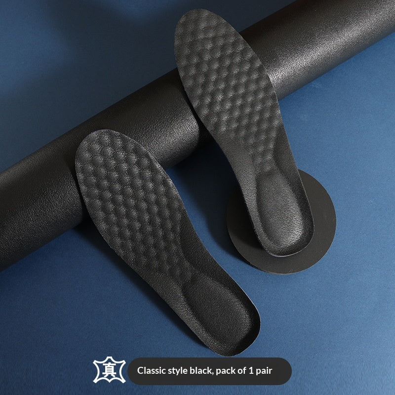 Chaussures en cuir Semelles désodorisantes absorbant la sueur Respirant odorisant et choc-abs