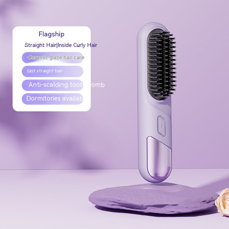 Portable double-usage sans fil Comb droit soins cheveux anion