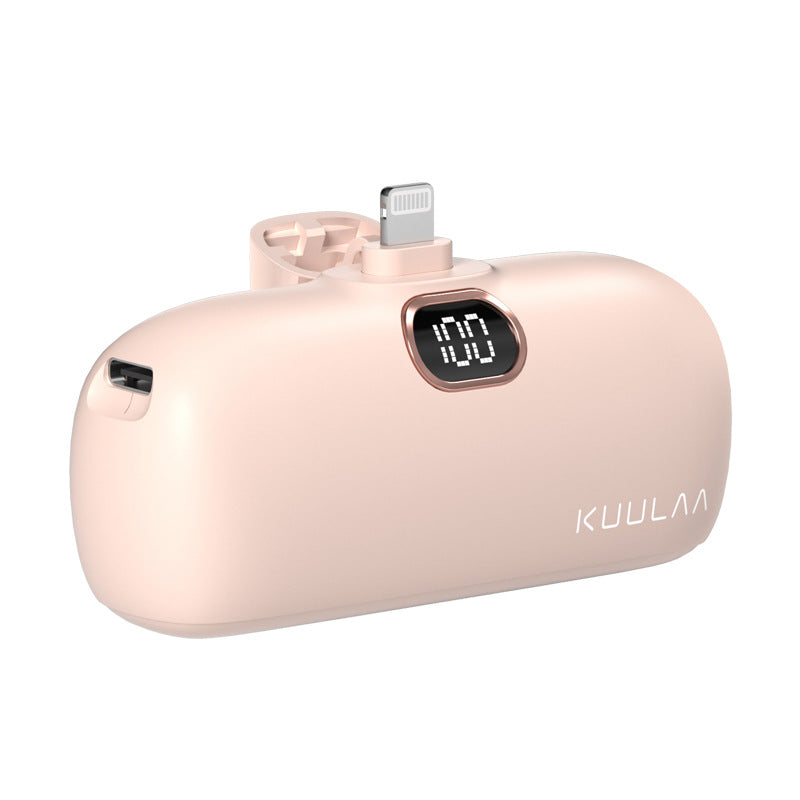 Pocket Portable Capsule Power Bank avec Interface