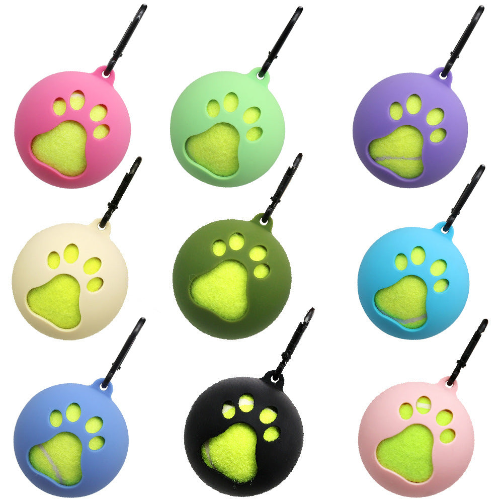 Bracelet de tennis Portable mains-libres chien fournitures de marche d'entraînement boule gaine