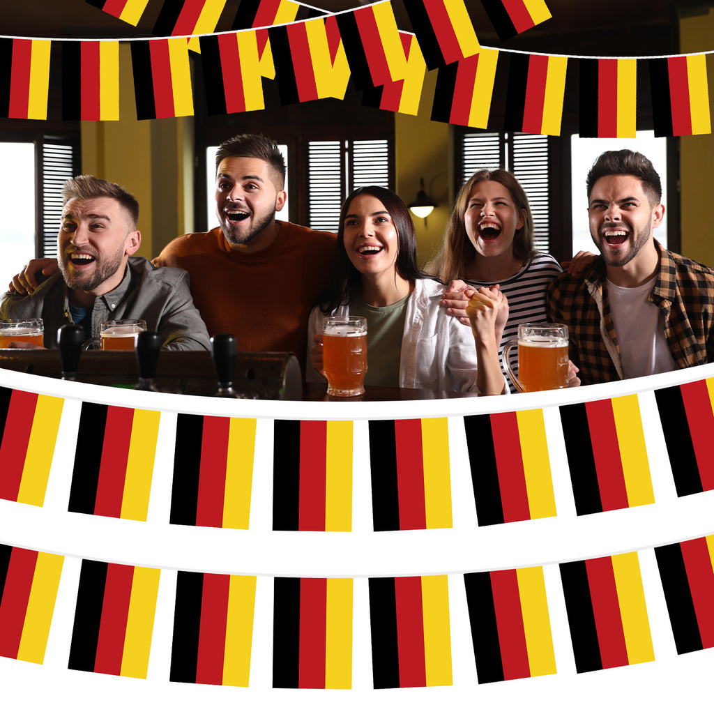 Allemagne Flag Garland - 2 X 10 mètres de décoration de partie (30 drapeaux par Garland)