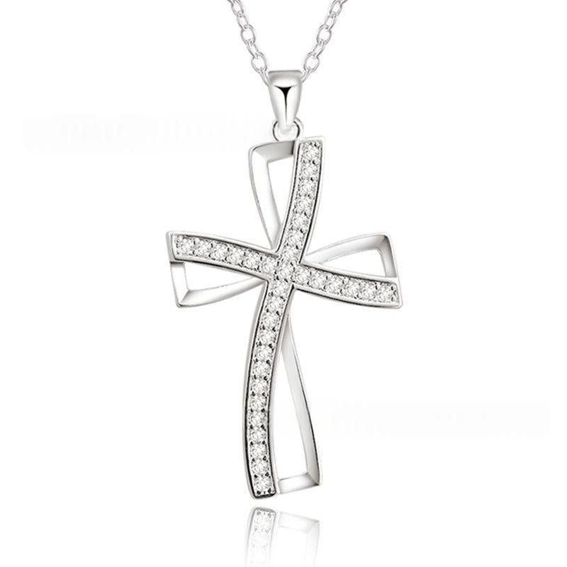Collier croisé double couche avec pendentif en argent et chaîne de serpent