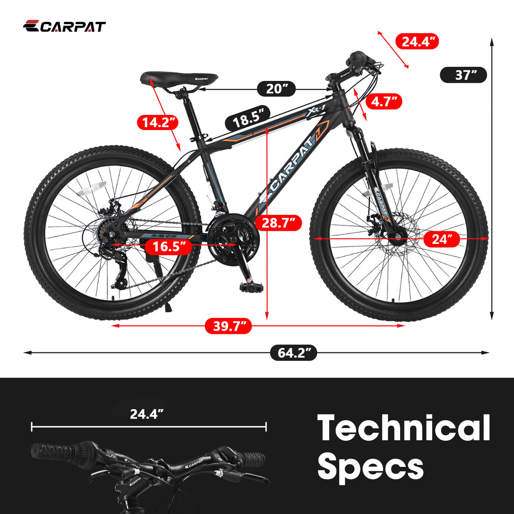 S24102 24 pouces VTT garçons filles