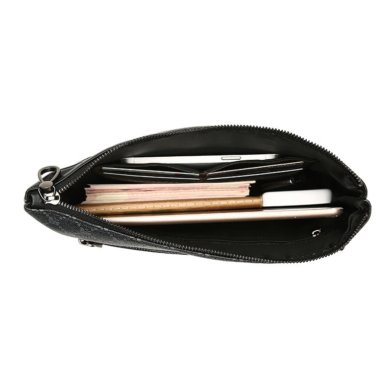 Sac en cuir retro de mode noir pour hommes