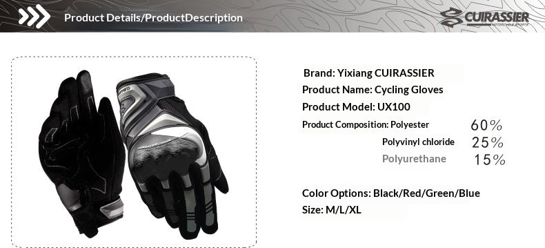 Gants de moto