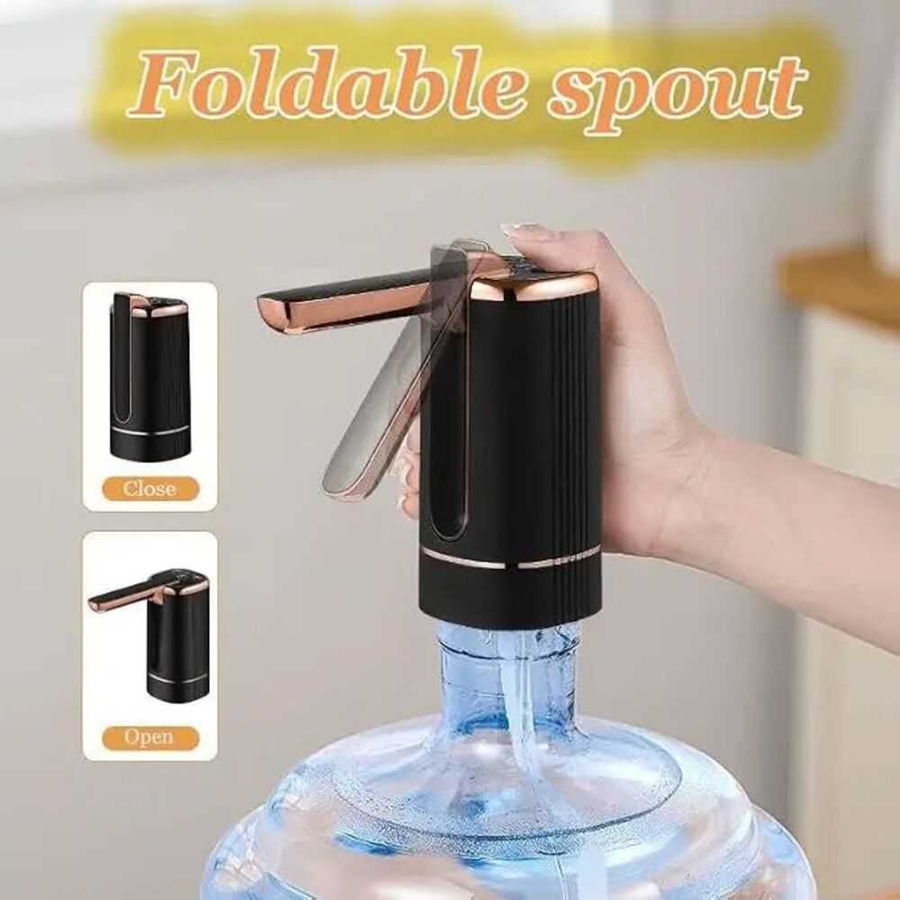 Pompe à bouteille d'eau électrique Pompe à distributeur d'eau pliable automatique pour 1-5 Gallon avec Dos