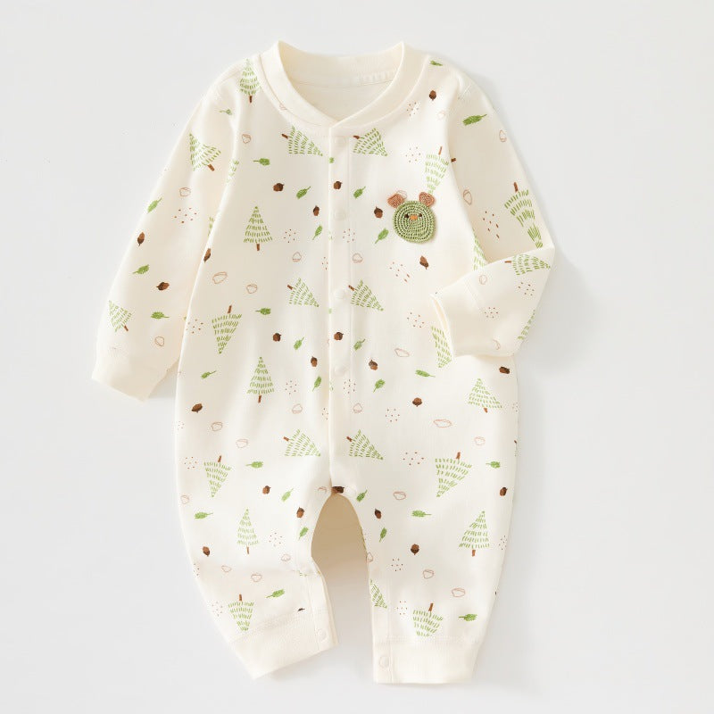 Nouveau-né Springautumn Vêtements Unisexe Bébé Onesie