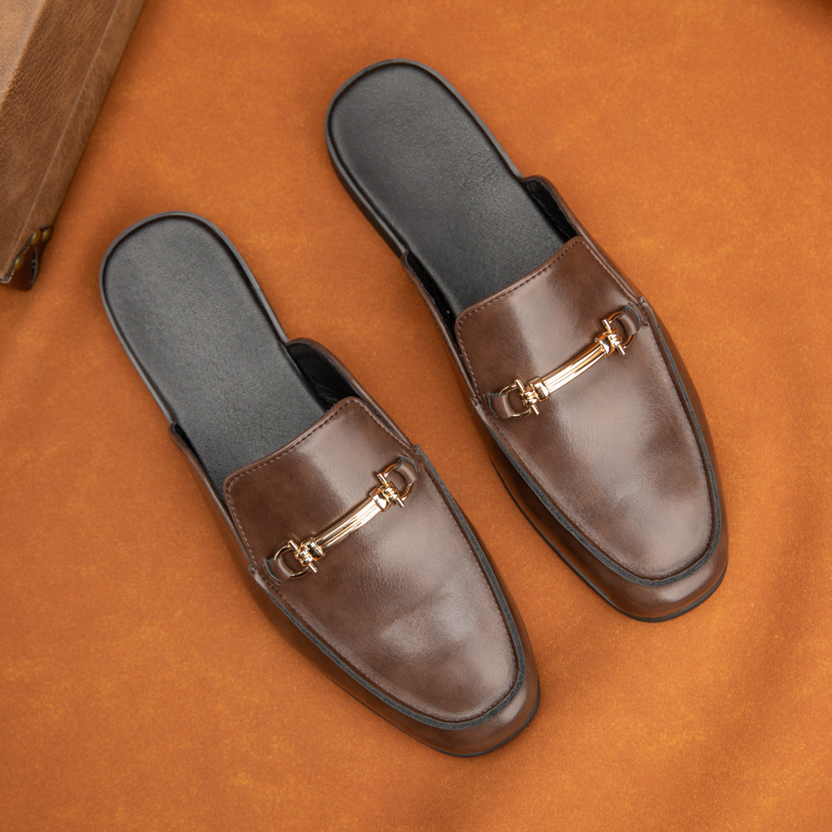 Sandales simples de demi-chaussons à orteil fermé pour hommes