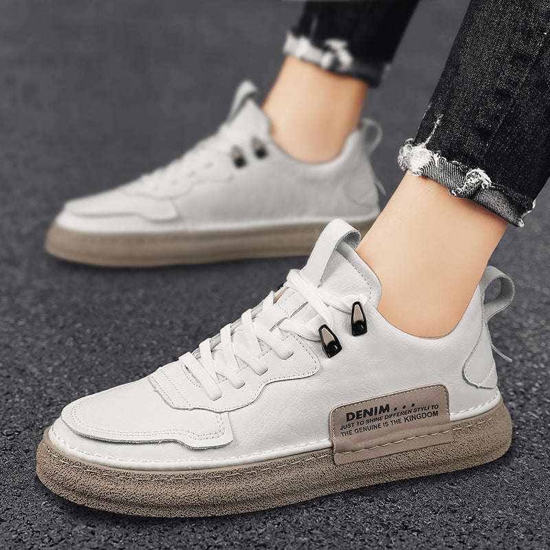 Baskets casual polyvalents en cuir pour hommes