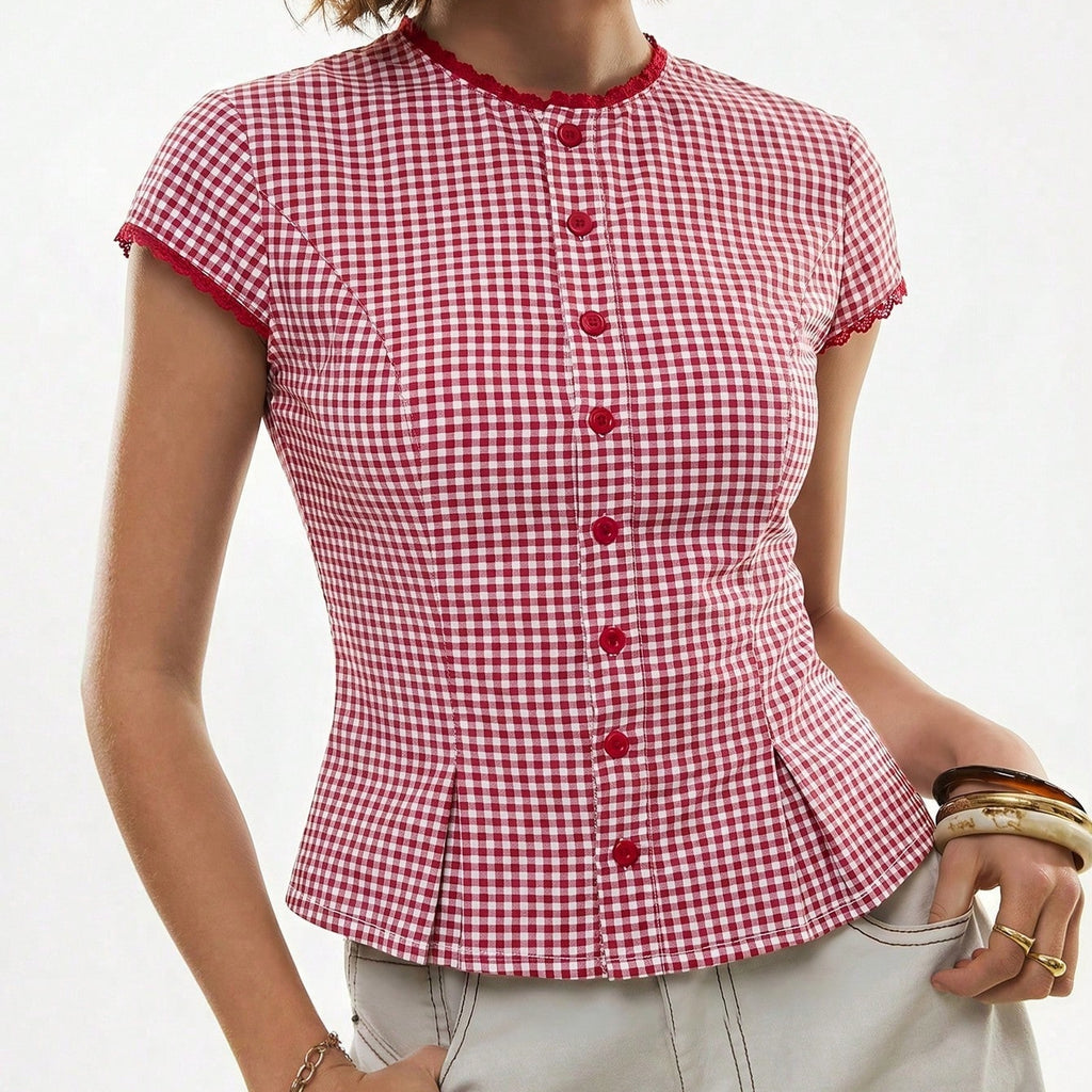 Chemise à manches courtes à manches courtes pour femmes