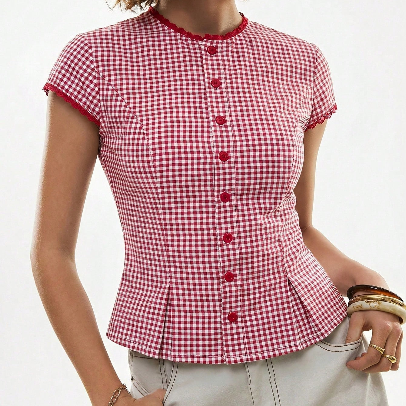 Chemise à manches courtes à manches courtes pour femmes