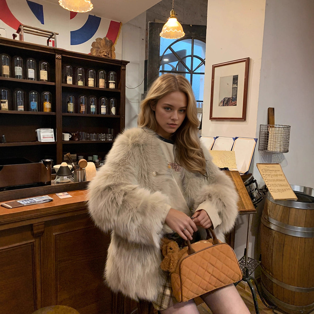 Coat à col V flatteur pour femmes sophistiquées