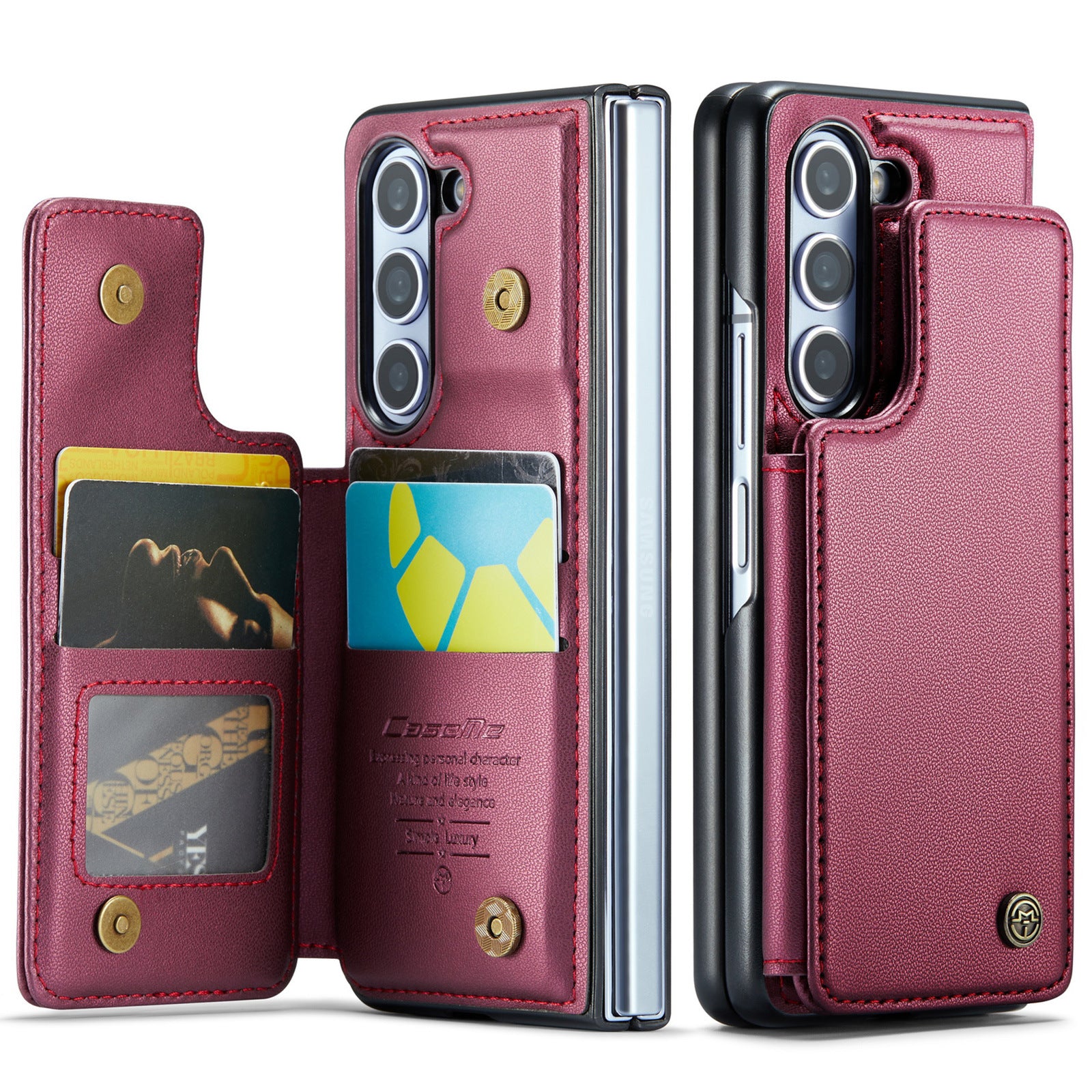 Flip-carte pliante de cas de téléphone