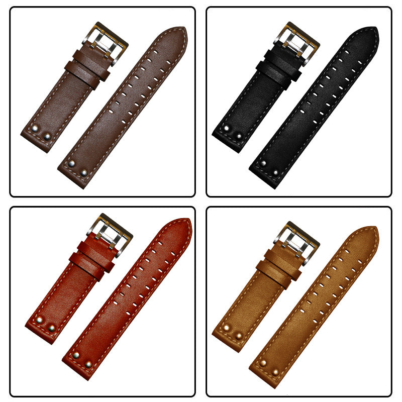 Suitable for Khaki Field First Layer Cowhide Watch Strap 22mm 20mm
