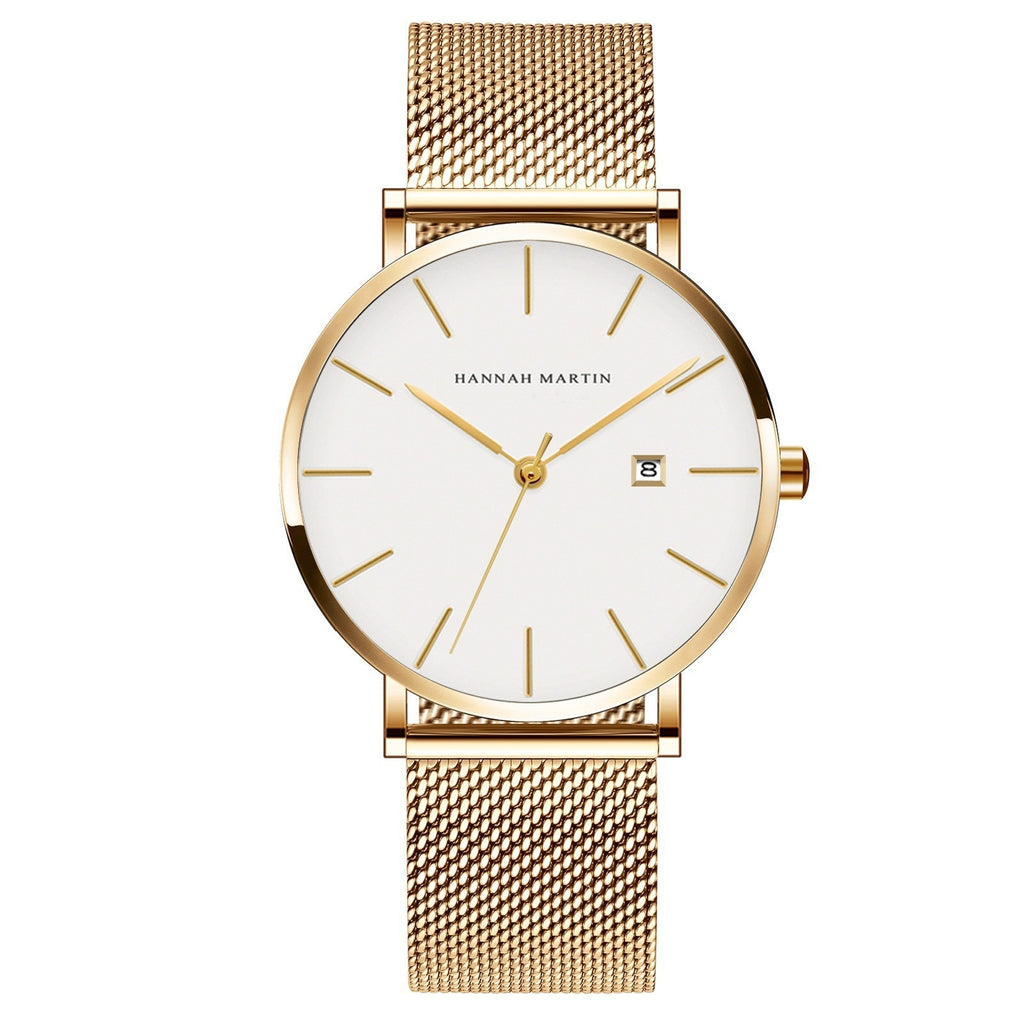 Montre étanche à quartz pour hommes d'affaires