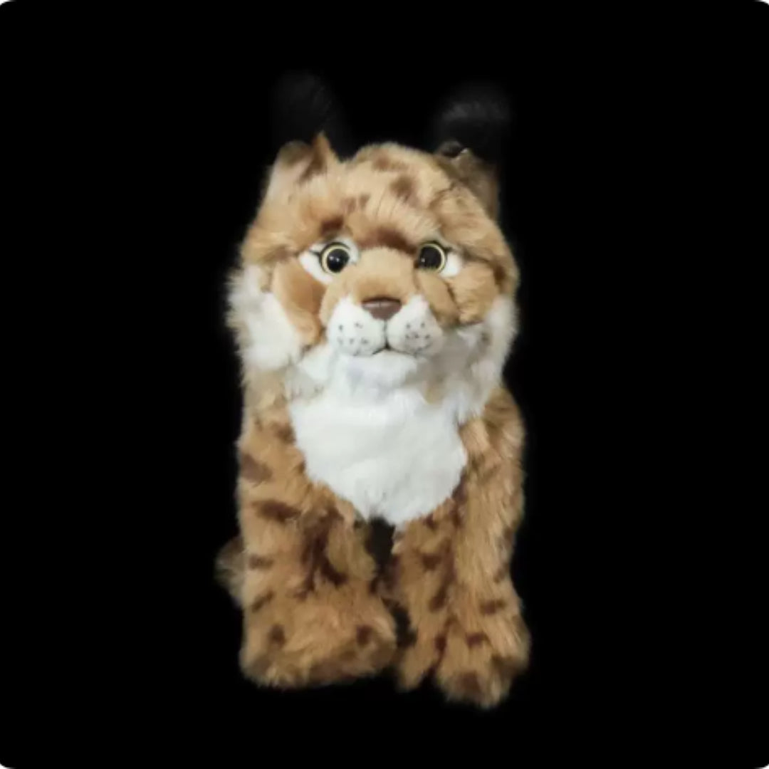 Jouet Lynx Poupée Réaliste Animal Sauvage Rag Poupée