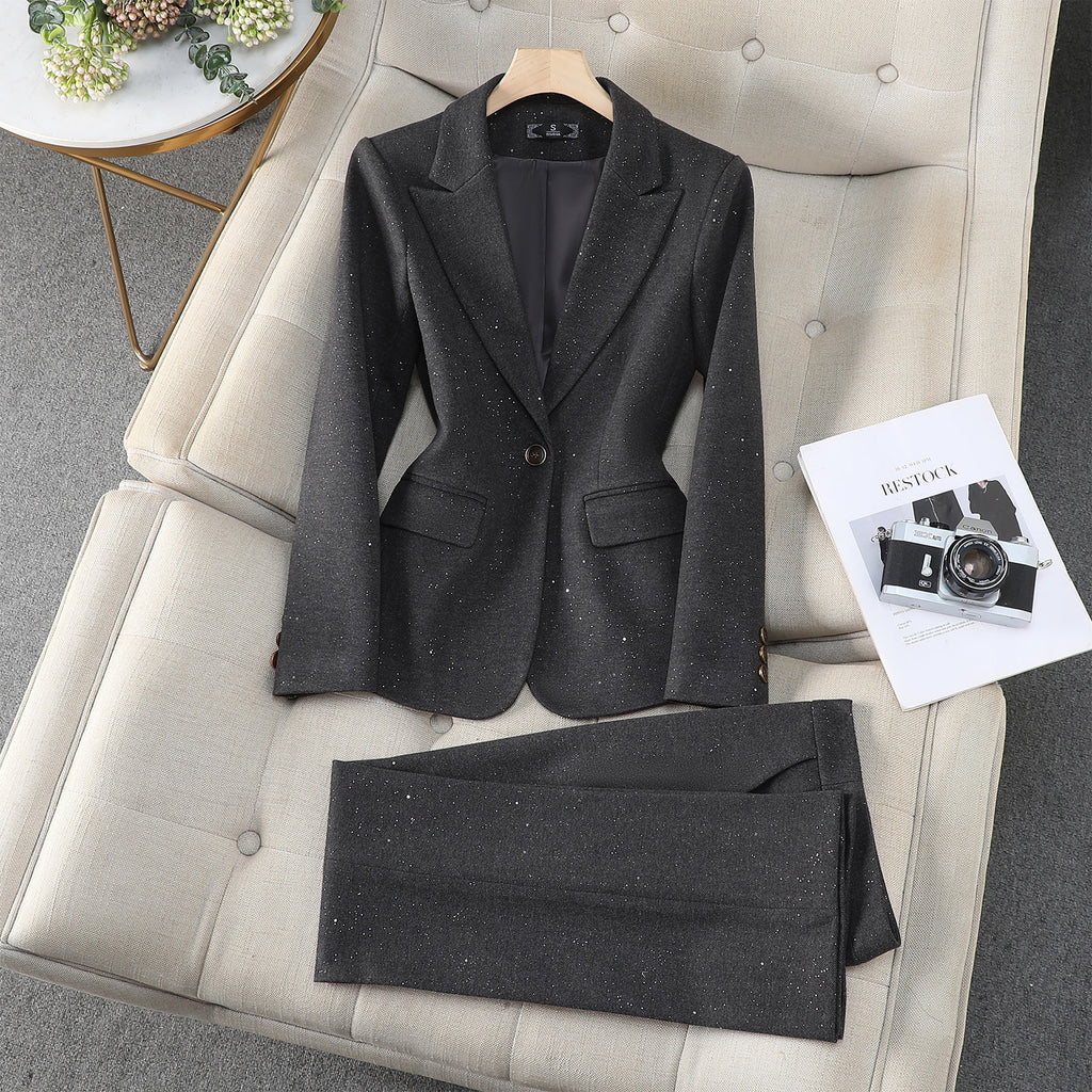 AutomneHiver Commuté Élégant costume professionnel Outfit Vêtements de travail