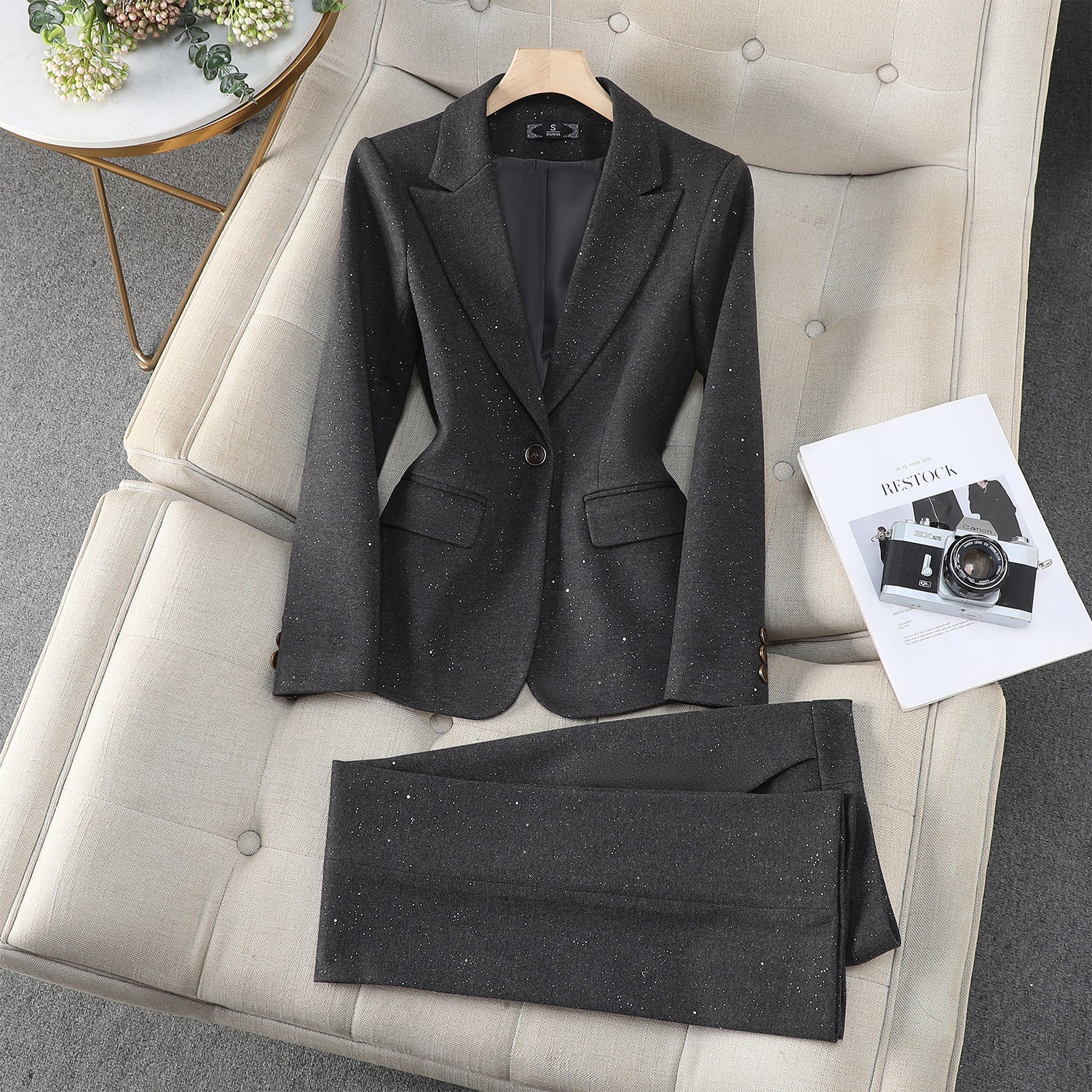 AutomneHiver Commuté Élégant costume professionnel Outfit Vêtements de travail
