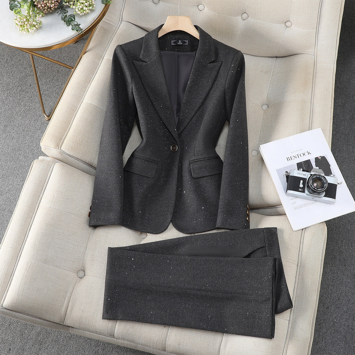 AutomneHiver Commuté Élégant costume professionnel Outfit Vêtements de travail