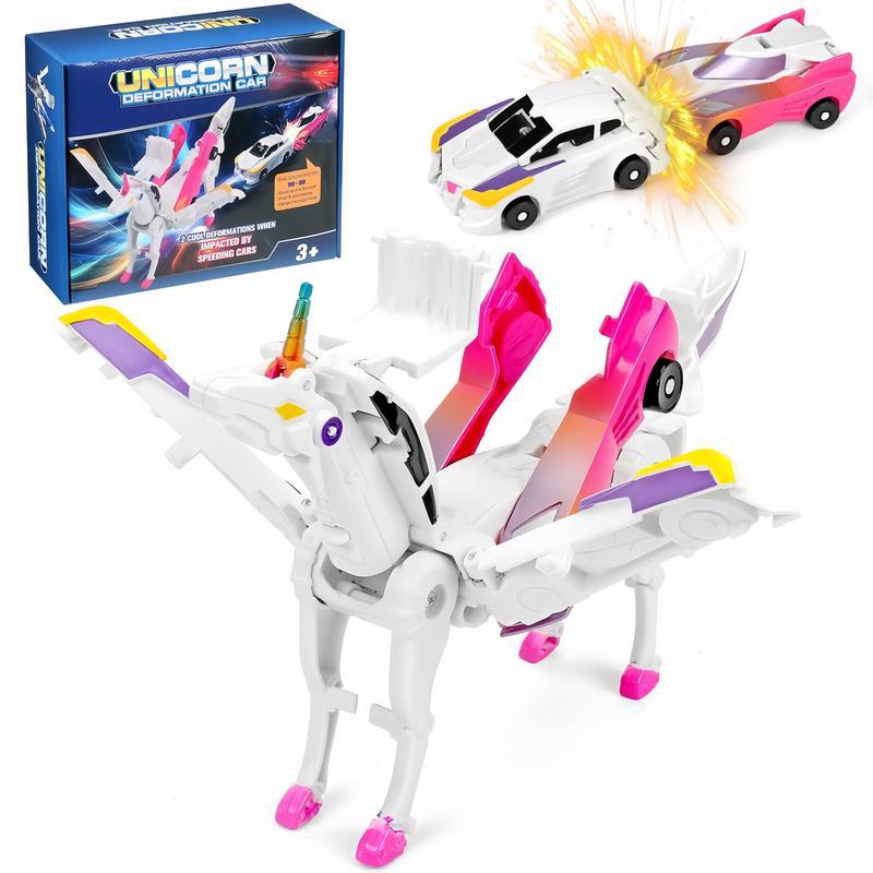 Treasure Car-Divine Toy Car Crash-and-Combine Transformer Robot Jouet Enfants