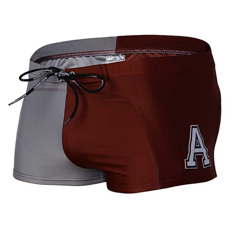 Hommes Boxer de Nylon Nage Trunks
