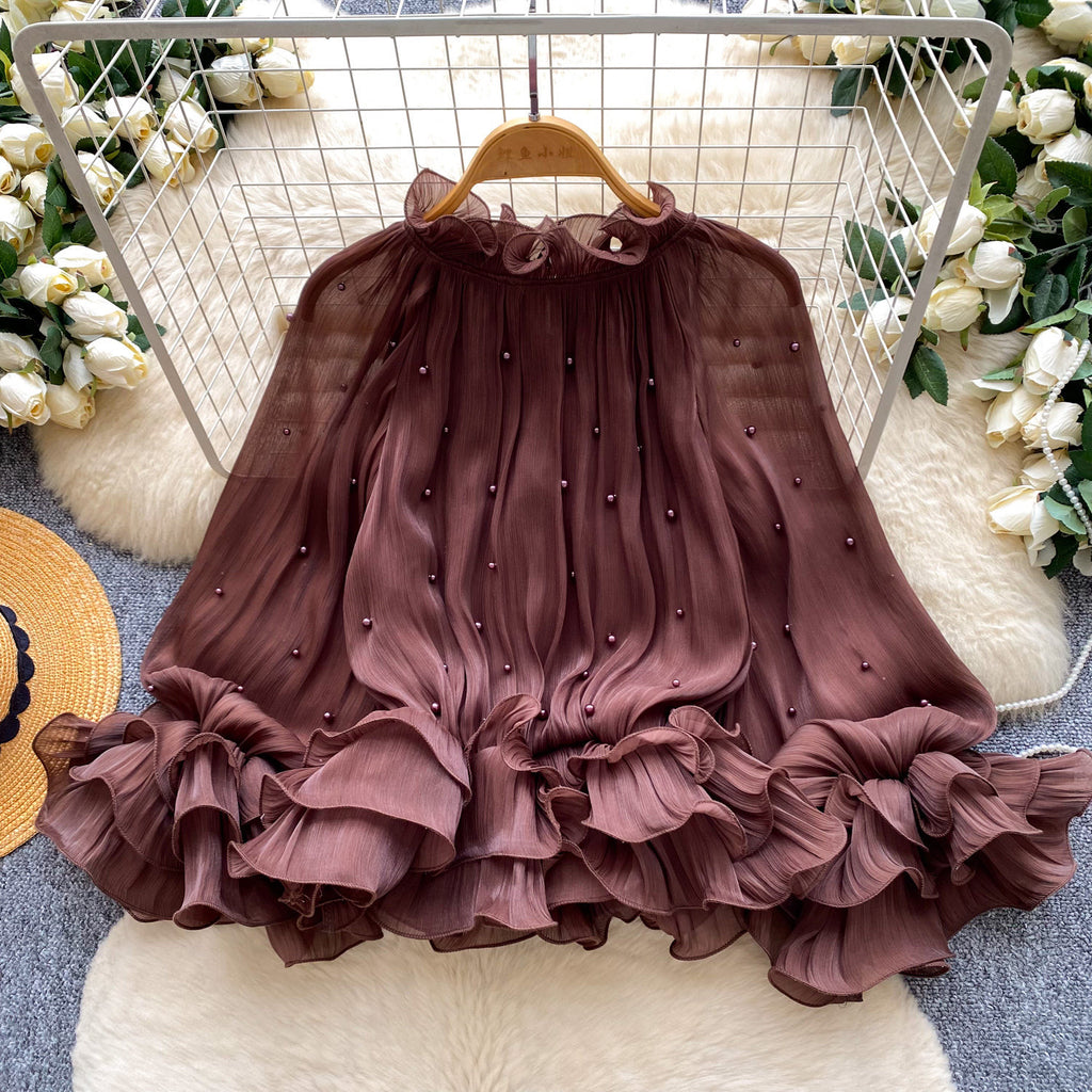 Chemise respirante à bords respirants avec Accents Pearl