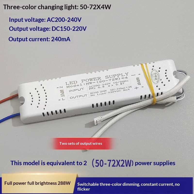 Lampe en cristal dimmable tricolore segmentée LED