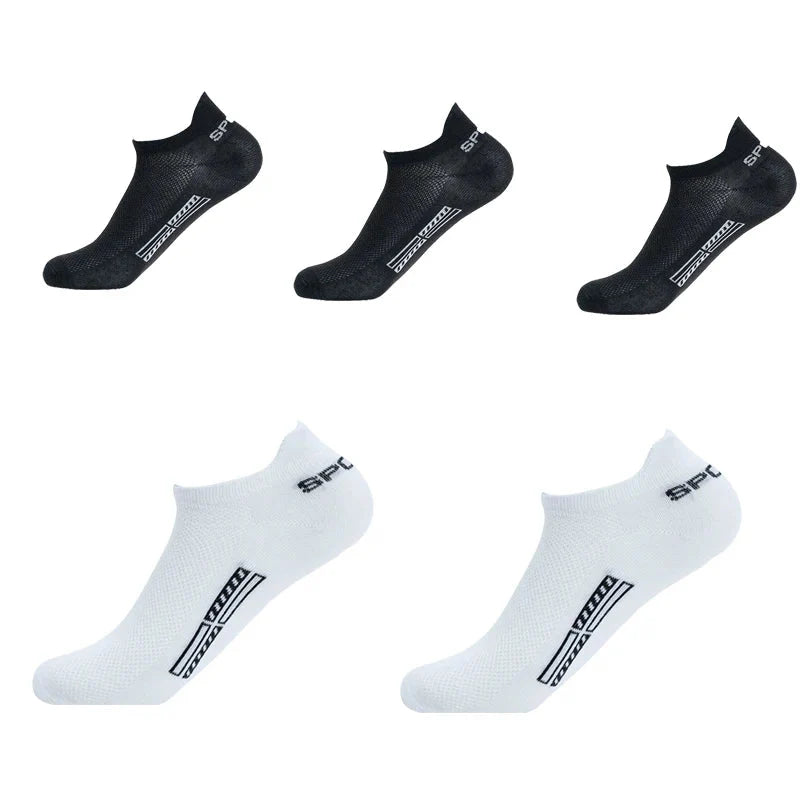 Chaussettes sport respirantes à faible coupe pour hommes Mesh